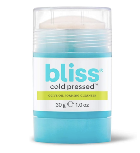 Bliss Cold Pressed Cleansing Stick | Olive Oil Foaming Facial Cleanser 